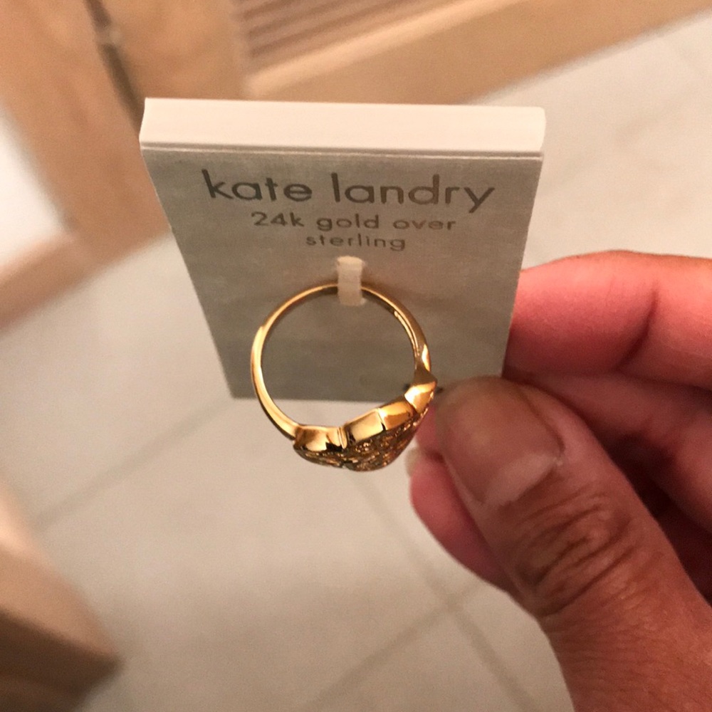 Gold over silver ring. - Picture 2 of 2